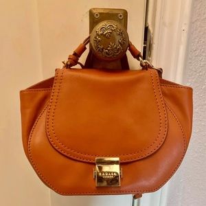 ⭐️FINAL PRICE⭐️ NWOT Radley satchel/crossbody “orange pumpkin” leather hand bag.